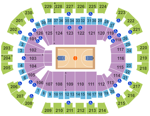 Oregon State Basketball Seating Chart