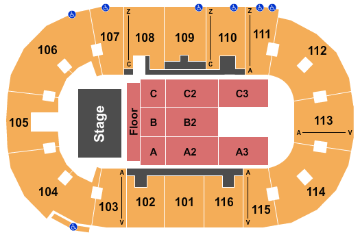 Save On Foods Memorial Centre Seating Chart: Endstage 2
