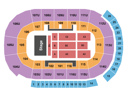 Save On Foods Memorial Centre Seating Chart: Endstage 8