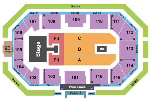 Scheels Arena Seating Chart: Cole Swindell