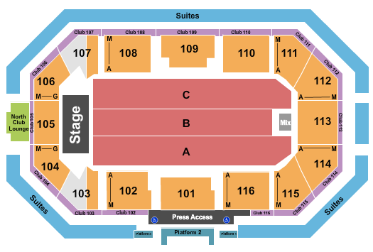 Scheels Arena Seating Chart: Endstage 4
