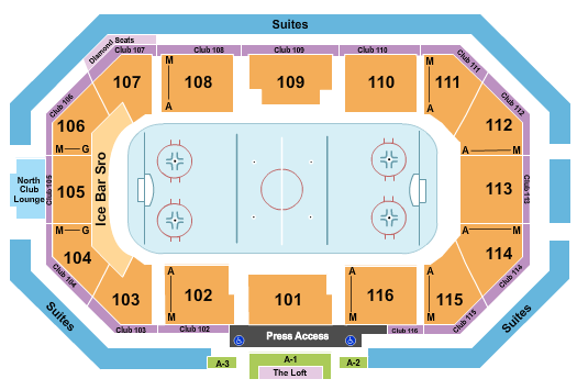 Scheels Arena Seating Chart: Hockey