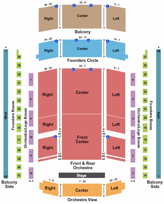 Schermerhorn Symphony Center Seating Chart: Endstage