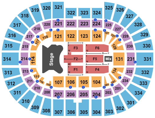 Thompson Boling Arena Seating Chart Wwe