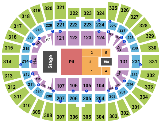 Value City Arena at The Schottenstein Center Seating Chart: Endstage GA Pit 2