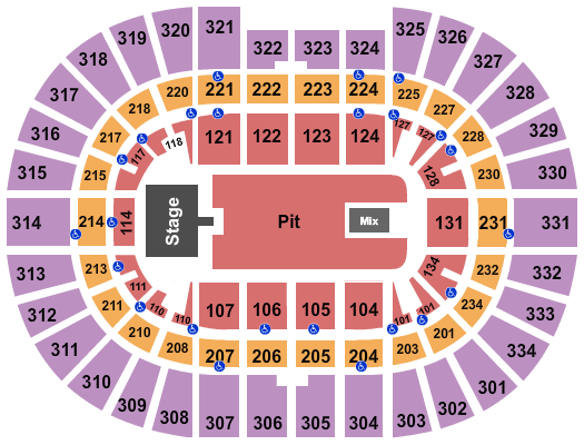 Value City Arena at The Schottenstein Center Seating Chart: Endstage Pit Floor