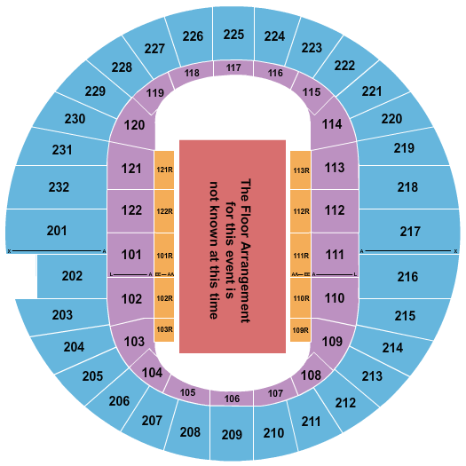 Scope Arena Seating Chart: Generic Floor