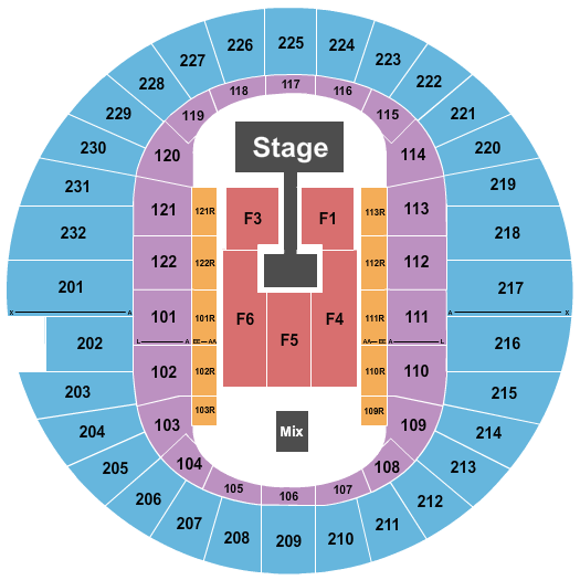 Scope Arena Seating Chart: Kirk Franklin