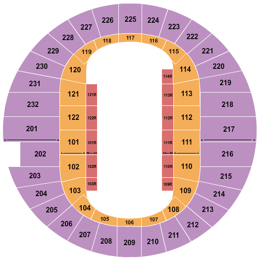 Scope Arena Seating Chart: Open Floor 2