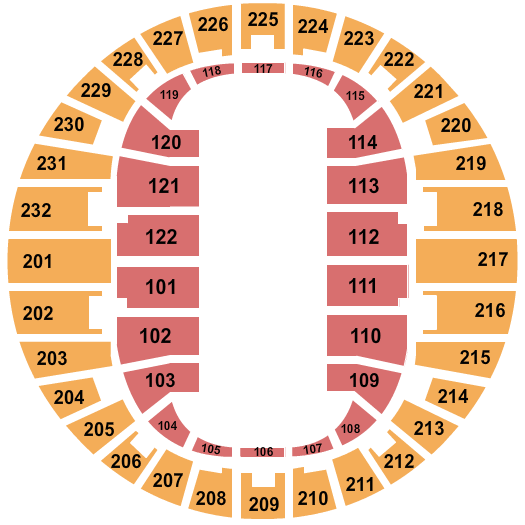 Scope Arena Seating Chart: Open Floor