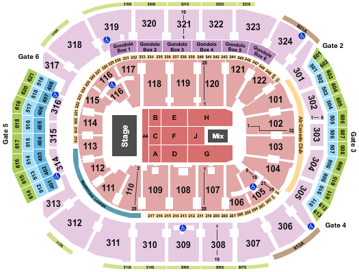 Scotiabank Arena Seating Chart: Bill Burr