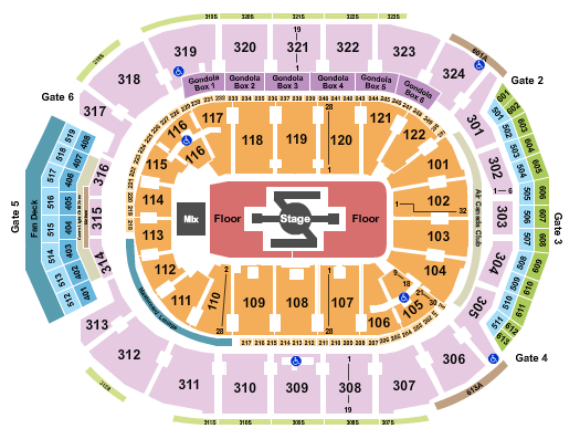 Scotiabank Arena Seating Chart: Burna Boy