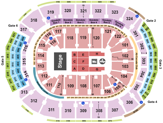 Scotiabank Arena Seating Chart: Chris Brown