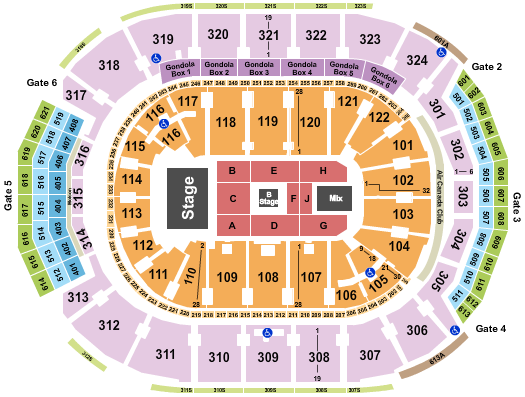 Scotiabank Arena Seating Chart: Cyndi Lauper