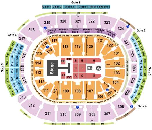 Scotiabank Arena Seating Chart: Disney