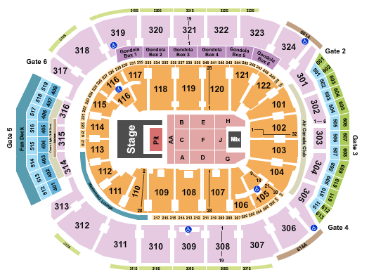 Scotiabank Arena Seating Chart: Doja Cat