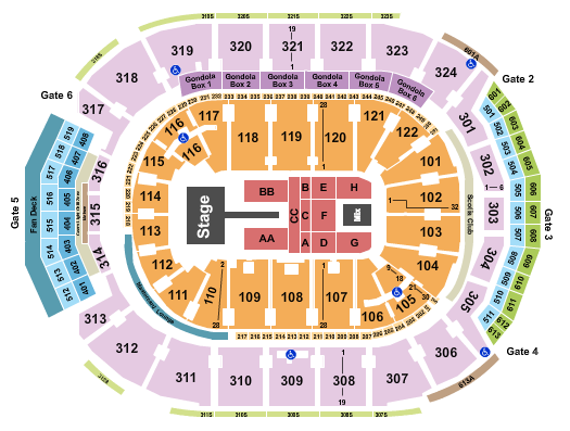 Scotiabank Arena Seating Chart: Druski