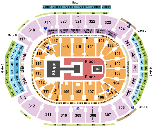 Scotiabank Arena Seating Chart: Dua Lipa