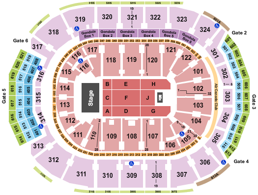 Scotiabank Arena Seating Chart: Ebi