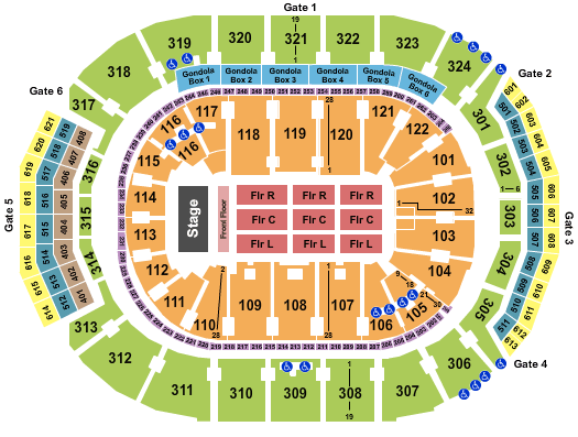 Marc Anthony Miami Concert Seating Chart