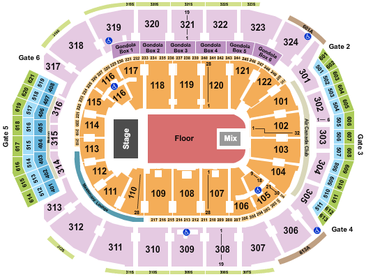 Scotiabank Arena Seating Chart: Endstage - GA Floor 2