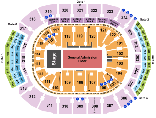 Scotiabank Arena Seating Chart: Endstage - GA Floor