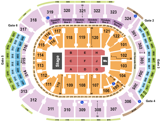 Scotiabank Arena Seating Chart: Endstage 2