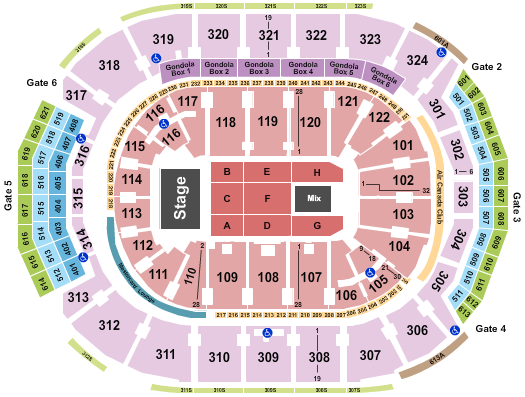 Scotiabank Arena Seating Chart: Endstage 3