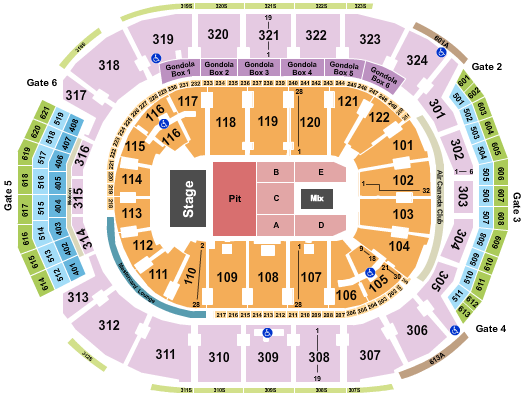 Scotiabank Arena Seating Chart: Endstage Pit