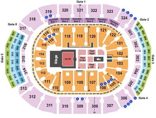Scotiabank Centre Seating Chart