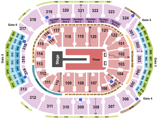 Scotiabank Arena Seating Chart: Florence and The Machine