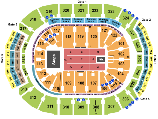 Scotiabank Arena Seating Chart: Genesis