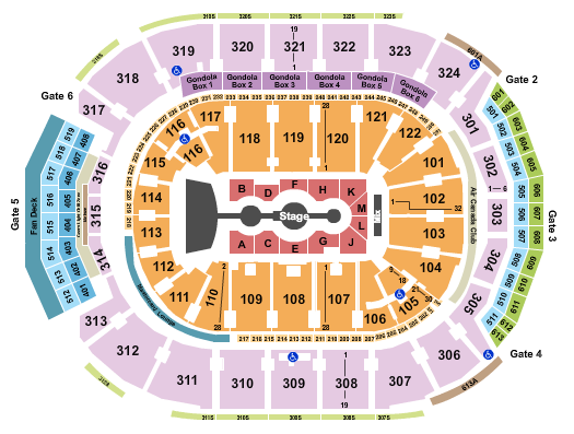 Scotiabank Arena Seating Chart: Gracie Abrams
