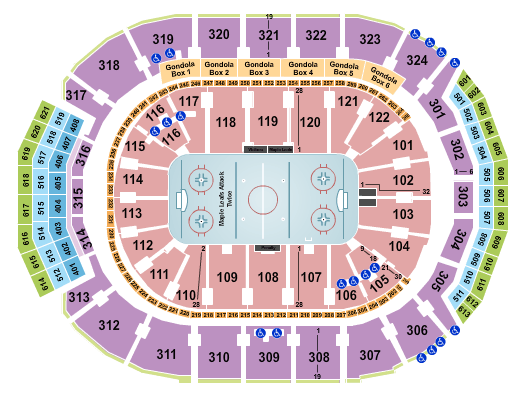 Detroit Red Wings Ticket Price Chart