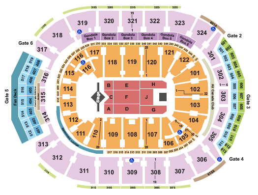 Scotiabank Arena Seating Chart: J. Cole