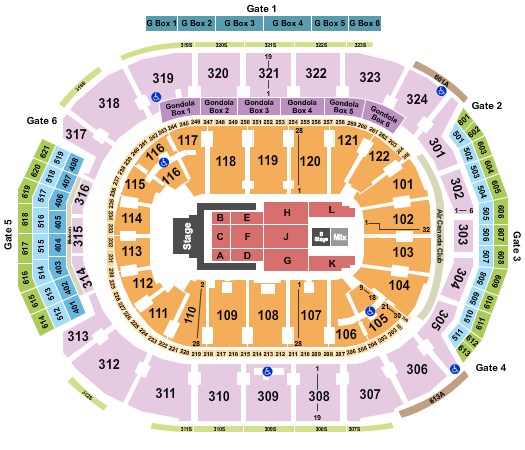 Scotiabank Arena Seating Chart: Jelly Roll