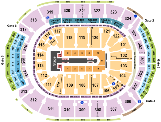 Scotiabank Arena Seating Chart: Jennifer Lopez 2024