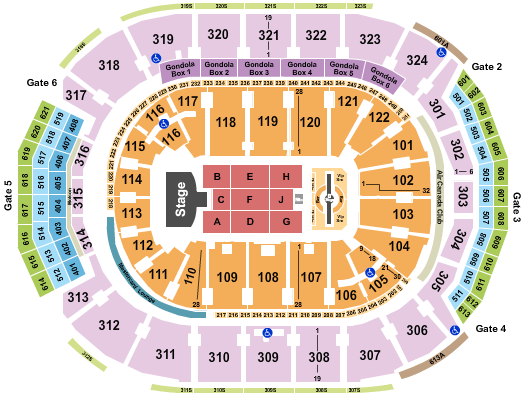 Scotiabank Arena Seating Chart: Justin Timberlake
