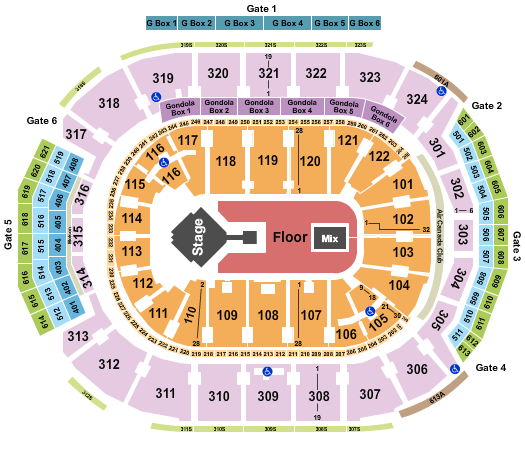 Scotiabank Arena Seating Chart: Keshi