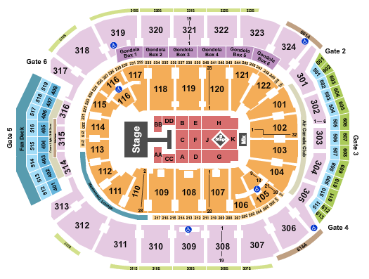 Scotiabank Arena Seating Chart: Kylie Minogue