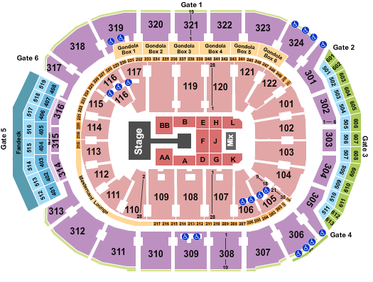 Scotiabank Arena Seating Chart: Nicki Minaj