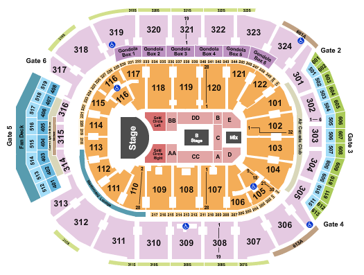Scotiabank Arena Seating Chart: Rosalia