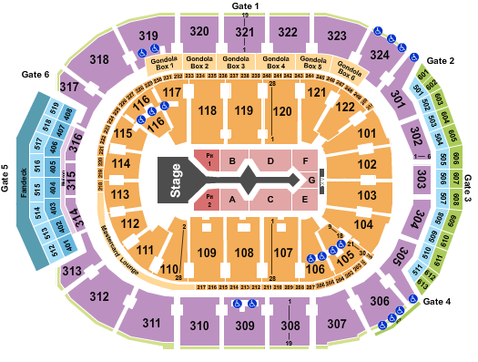 Scotiabank Arena Seating Chart: Shakira