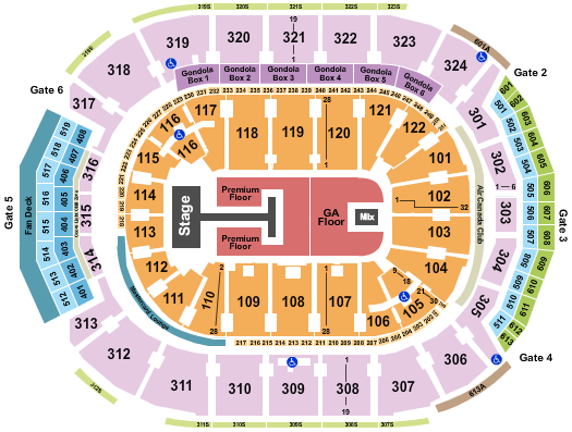 Scotiabank Arena Seating Chart: Shubh