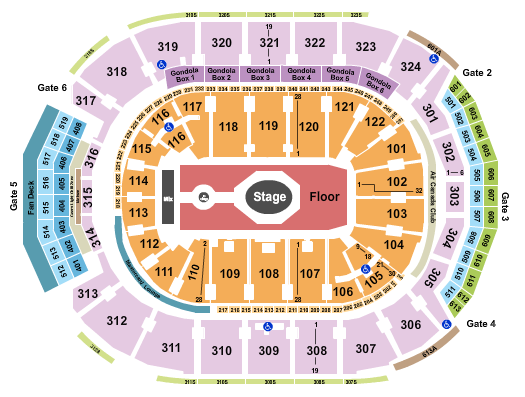 Scotiabank Arena Seating Chart: Tame Impala