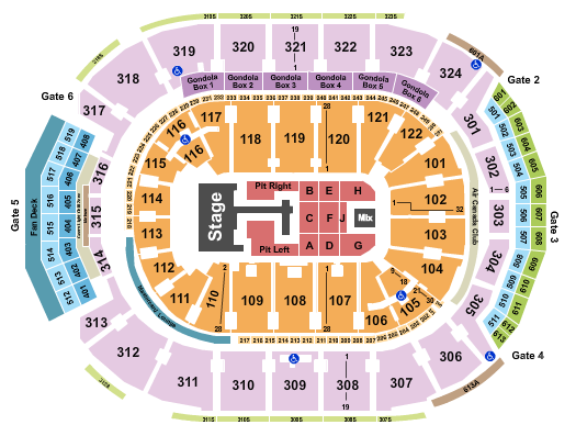 Scotiabank Arena Seating Chart: Teddy Swims