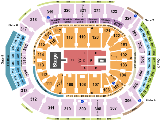 Scotiabank Arena Seating Chart: The Beaches