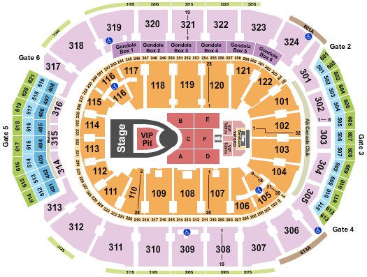 Scotiabank Arena Seating Chart: Usher 2