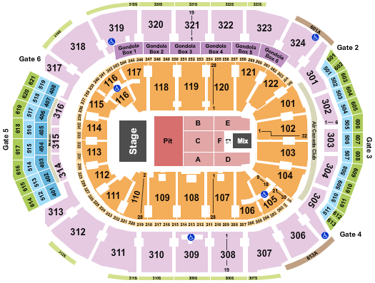 Scotiabank Arena Seating Chart: Vance Joy