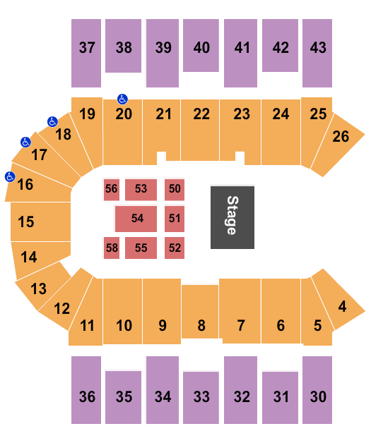 Scotiabank Centre Seating Chart: Bryan Wilson